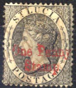 1881, Königin Viktoria, One Penny Stamp ... 