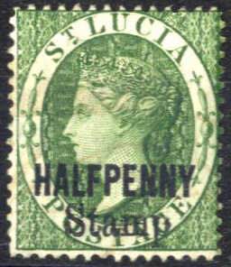 1881, Königin Viktoria, HALFPENNY Stamp ... 