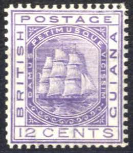 1876, Fregatte Sandbach, 12 C violett, Wz. 1 ... 