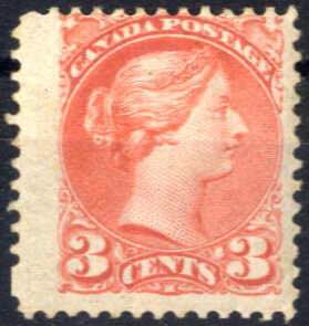 1870/82, Königin Viktoria, 3 C zinnober, ... 