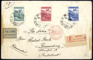 1932, eingeschriebener Flugpostbrief mit ... 