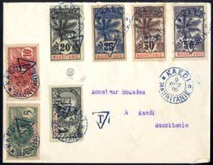 1906/07, 2 unfrankierte Briefe nach Kaedi ... 