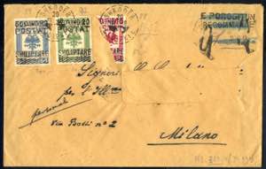 1920, eingeschriebener Brief mit 10 Qind auf ... 