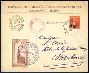 1927, Umschlag zur Exposition Philatélique ... 
