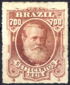 1877/78, Kaiser Pedro II mit weißem ... 