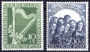 1950, Philharmonie, komplette Serie 2 Werte ... 