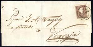 Ala Südtirol, Brief vom 15.8.1860 nach ... 