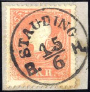 Stauding B.H., RGS-f, Briefstück mit 5 Kr. ... 