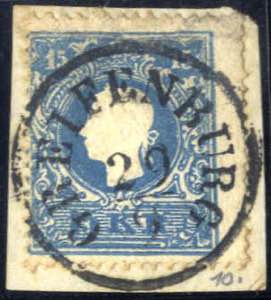 Greifenburg, RS-f auf Briefstück 15 Kr. ... 