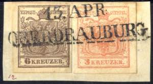 13. APR / Oberdrauburg, RL-R auf Briefstück ... 