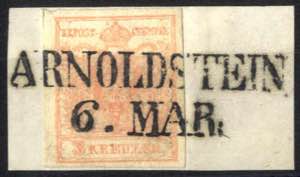 Arnoldstein / 6. MAR., RL-R auf Briefstück ... 