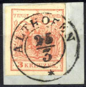 Althofen, RDo-f auf Briefstück mit 3 ... 
