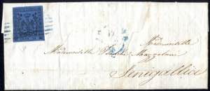 1855, lettera da Soliera il 13.9 per ... 