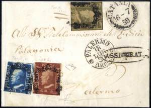 1859, Tricolore, lettera assicurata da ... 