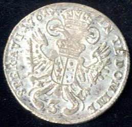 1761, Franz Stefan, 3 Kreuzer in Silber der ... 