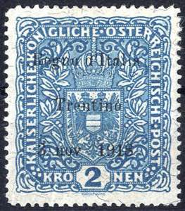 1918, Trentino - Alto Adige, 2 Kronen carta ... 
