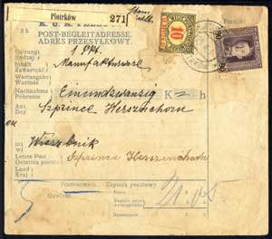 1917/18, Lot drei Postbegleitadressen, 10 H. ... 