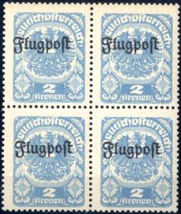 1922, nicht verausgabte Flugpostmarke im ... 