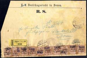 1919, Bolzano 3, francobolli d´Italia ... 