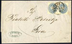 1868, Brief vom 28.9. von Triest nach Sira, ... 