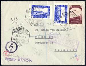 1943, Luftpost-Brief aus Larache am 23.5. ... 