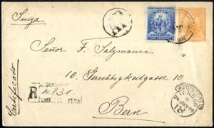 Peru 1895/1952, acht eingeschriebene Briefe, ... 