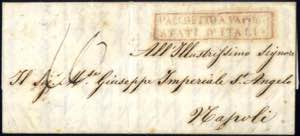 1845, lettera da Genova il 18.7 per Napoli, ... 