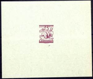 1925, Ziffernserie 15 Gr. lila, ungezähnter ... 
