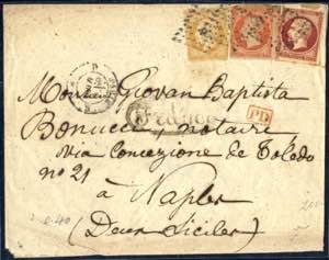 1857, Brief vom 4.3.1857 von Paris über ... 