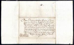 1734, Brief vom 20.1. an den Herzog zu ... 