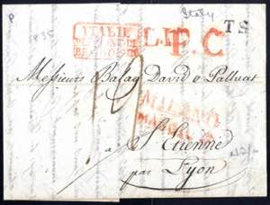 1838, Brief aus Mailand am 17.5. nach S. ... 