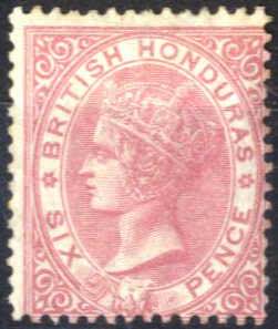 1865, Königin Viktoria, 6 P rosa, gez. 14 ... 