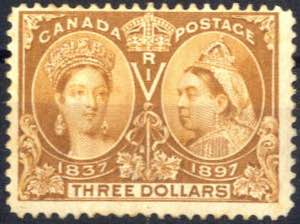 1897, 60 Jahre Königin Viktoria, 3 $ ... 