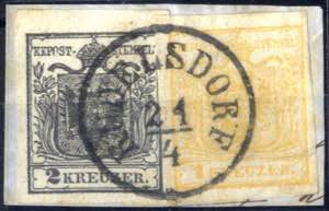 Rudelsdor 21.4. 1850, Briefstück mit 1 ... 
