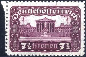 1919/21, Parlament 7 1/2 Kronen in der ... 