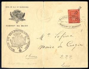 1914, Brief des Bürgermeisters von ... 