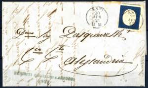 1855, lettera del 20.4.1855 da Asti a ... 