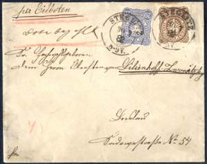 1882, Eilboten-Brief von Steglitz am 30.7. ... 
