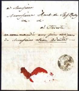 1838, Brief aus Bucarest am 12.10. nach ... 