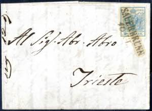 Sauerbrunn 10.Juli 1850, 9 Kreuzerbrief ... 