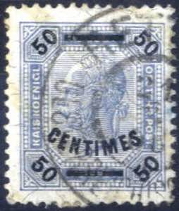 1903, 50 Centimes mit seltenem echten ... 