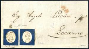 1854, frontespizio di lettera da Torino il ... 