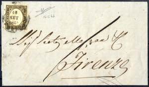 1861, lettera da Arezzo il 16.9 ... 