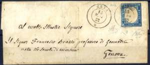 Priero, d.c.D su lettera del 15.5.1857 per ... 
