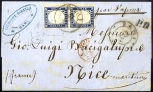 1862-65, lotto di sei lettere, di cui due da ... 