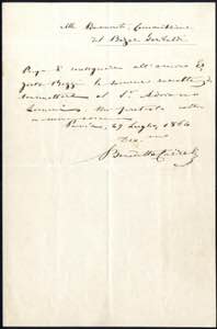 BENEDETTO CAIROLI (1825-1889), autografo su ... 
