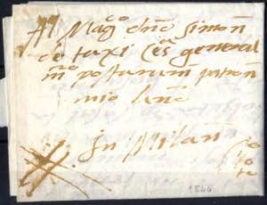 1544, lettera del 12.11.1544 da Mantova a a ... 
