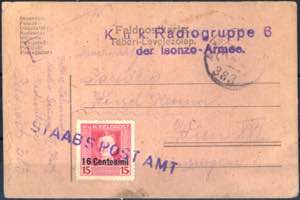 1918, cartolina militare austriaca ... 