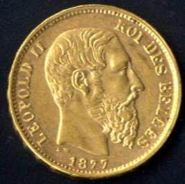 1877, 20 Francs Leopold II, Gold Feingewicht ... 