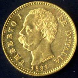 1878, 20 Lire Umberto I, Gold Feingewicht ... 